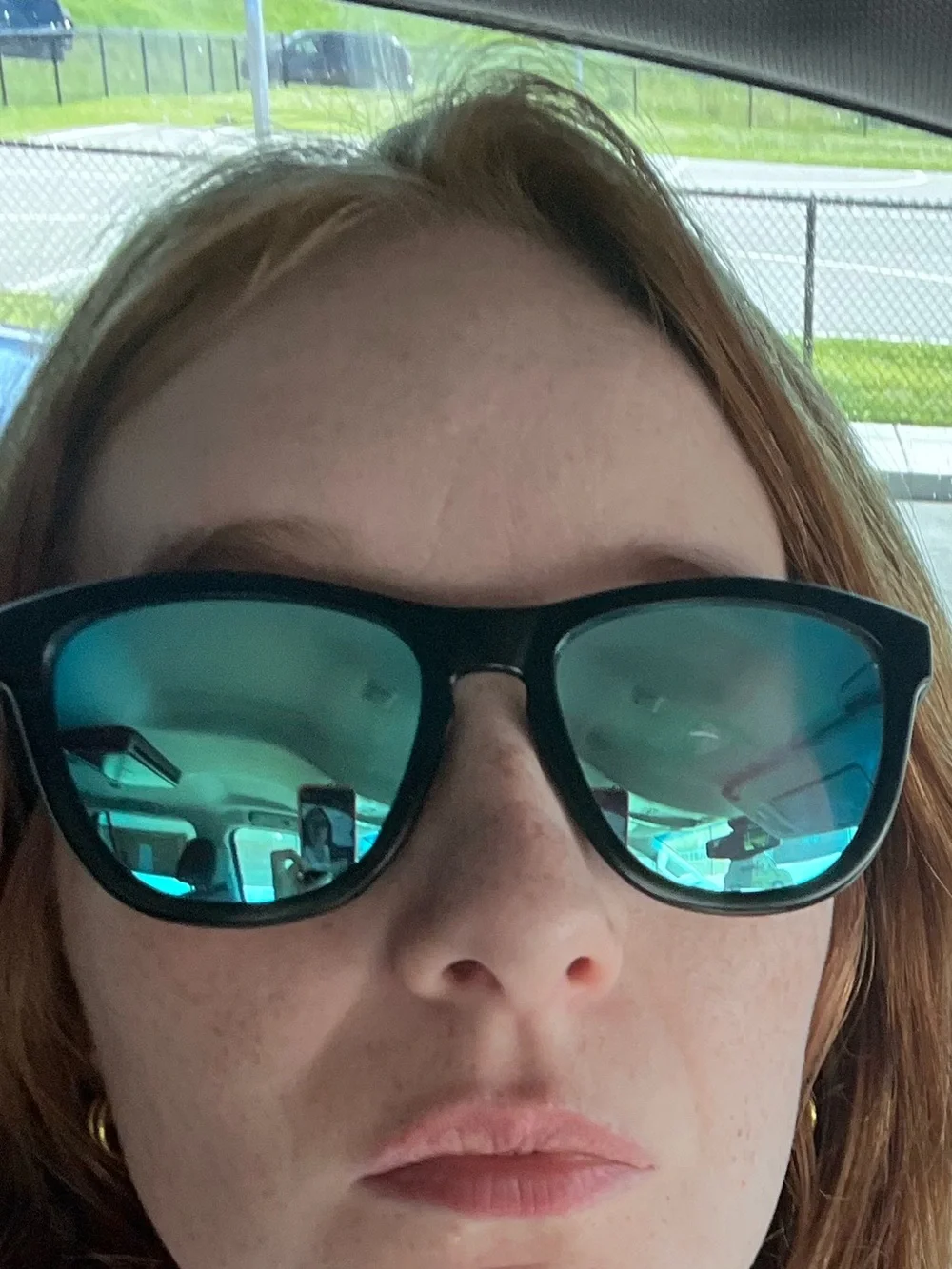 Polarized Mirrored Sunglasses - Blue Lens, Black Frame FUSE sunglasses